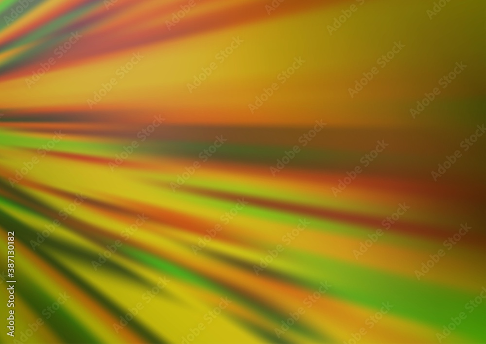 Obraz premium Light Green, Yellow vector background with straight lines.