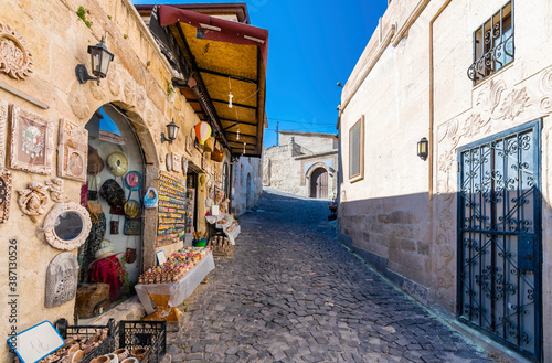 Urgup Town street view in Cappadocia Region of Turkey © nejdetduzen