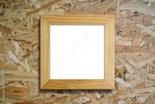 photo frame on wooden background