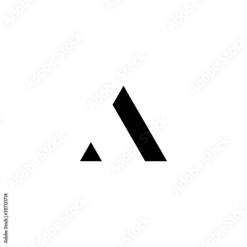 letter a arrow icon logo vector