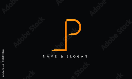 LP, PL, L, P abstract letters logo monogram