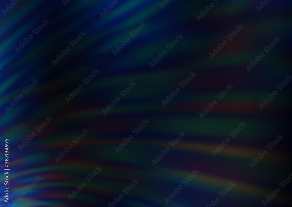 Dark BLUE vector modern elegant background.