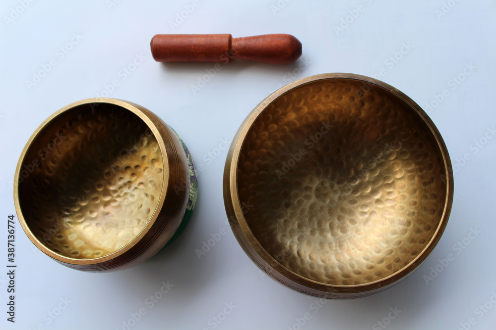 A Buddhist Tibetan singing bowl made in Nepal
