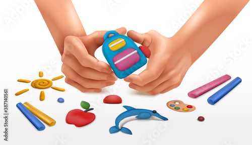 Plasticine Art Clay Composition