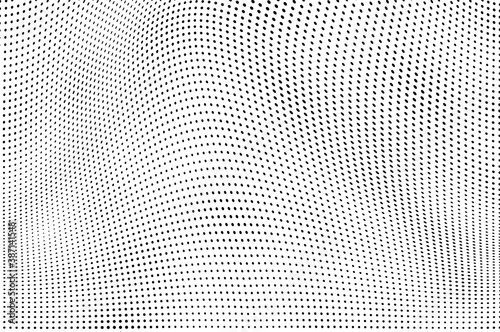 Abstract halftone wave dotted background