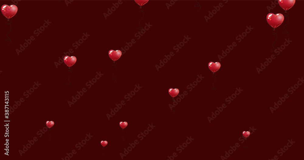Obraz premium Cute Heart Wallpaper Pattern Vector