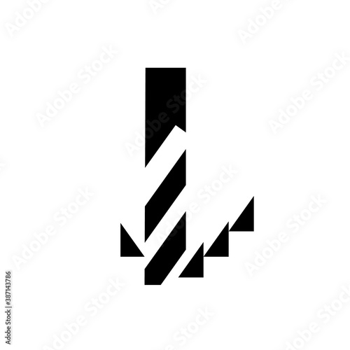 Drilling icon, simple black isolated. Drill bit and swarf, schematic sign for instructions or manual. Technical literature and web design. Vector illustration.