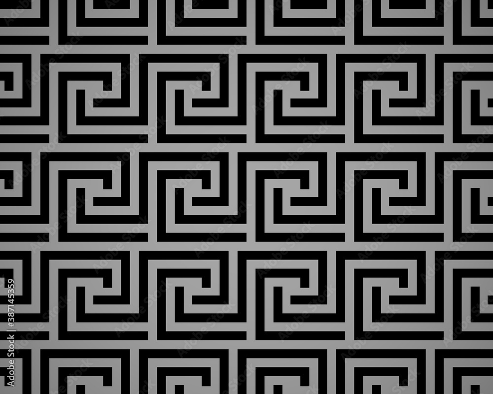 Abstract geometric pattern with stripes, lines. Seamless vector background. Black and gray ornament. Simple lattice graphic design Abstract geometric pattern with stripes, lines. Seamless vector background. Black and gray ornament. Simple lattice graphic design