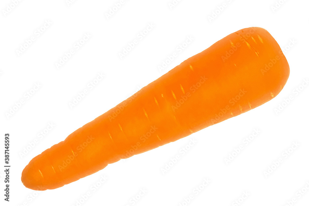 Top view. fresh carrot. close-up isolated on white background. for packaging design with clipping path Top view. fresh carrot. close-up isolated on white background. for packaging design with clipping path