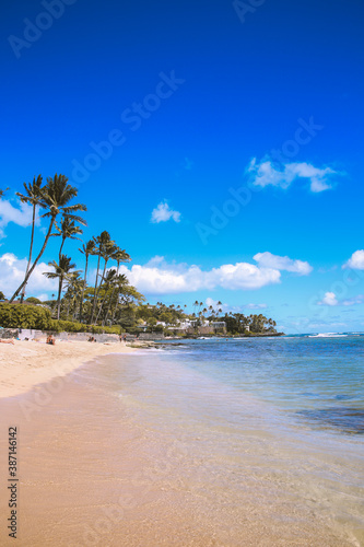 Fototapeta Naklejka Na Ścianę i Meble -  Cromwells Beach, Kahala, Honolulu,Oahu, Hawaii