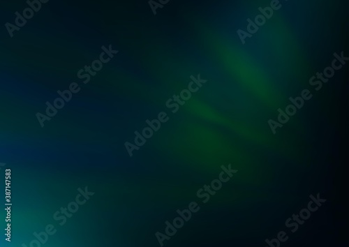 Dark Green vector blurred and colored template.