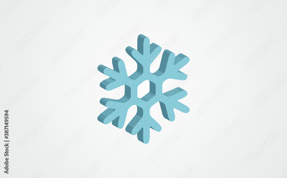 Snow isometric icon. Vector illustration. 3d concept Snow isometric icon. Vector illustration. 3d concept