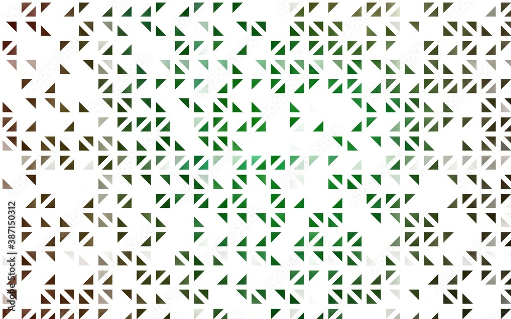 Light Green vector cover in polygonal style.