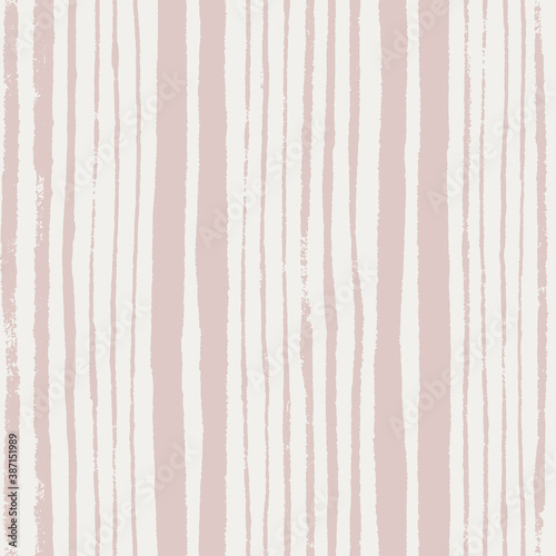 WebDelicate hand painted stripes with grunge texture. Vector abstract noisy striped background. 