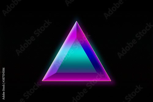 An abstract 3d triangle shape background image.