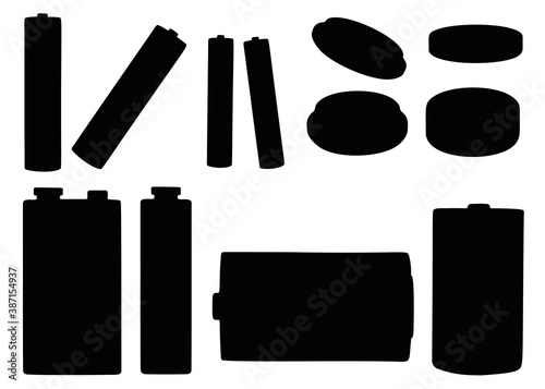 The batteries are different in the set.