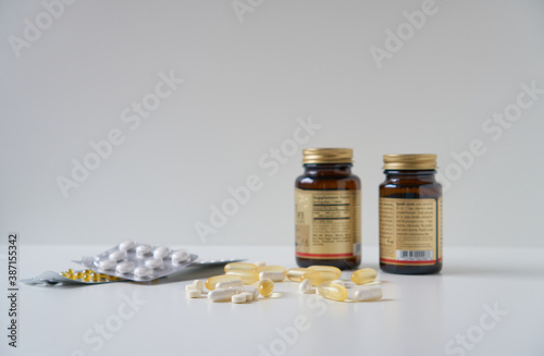 Nutritional supplements in capsules and tablets.