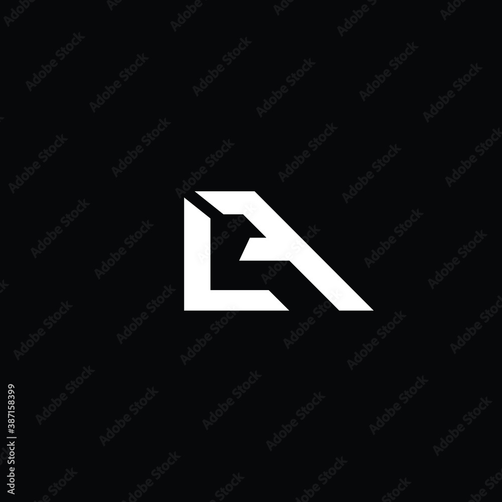 Creative Professional Trendy and Minimal Letter LA Logo Design in Black and White Color, Initial Based Alphabet Icon Logo in Editable Vector Format Creative Professional Trendy and Minimal Letter LA Logo Design in Black and White Color, Initial Based Alphabet Icon Logo in Editable Vector Format