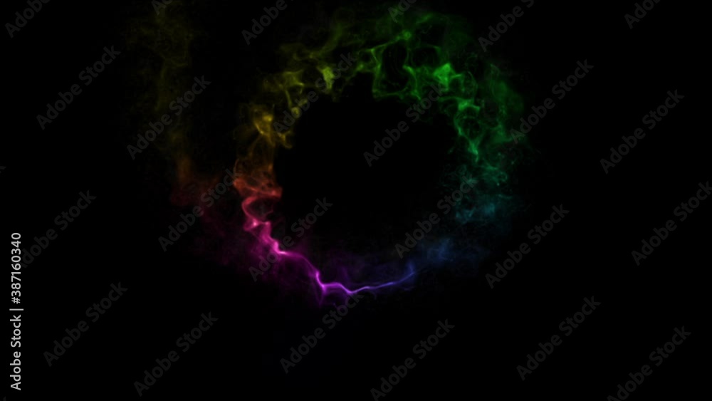 rainbow glow fire particle trail effect circle animation rainbow glow fire particle trail effect circle animation