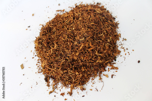 The brown tobacco flakes that grow in Indonesia.