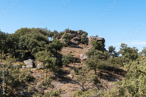 Mountainous landscape of Sierra Nevada in southern Spain