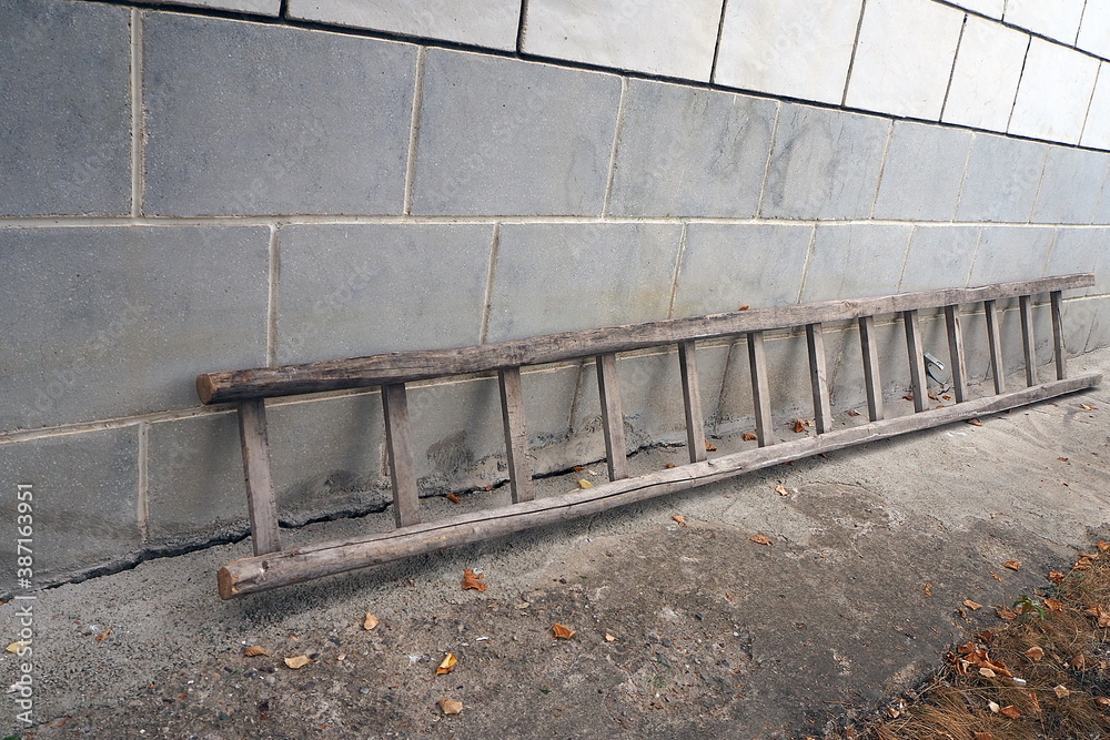 long construction ladder made of wood, handmade wooden ladder, long construction ladder made of wood, handmade wooden ladder,