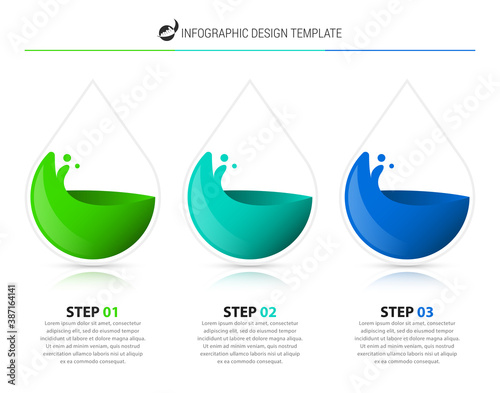 Infographic design template. Creative concept with 3 steps