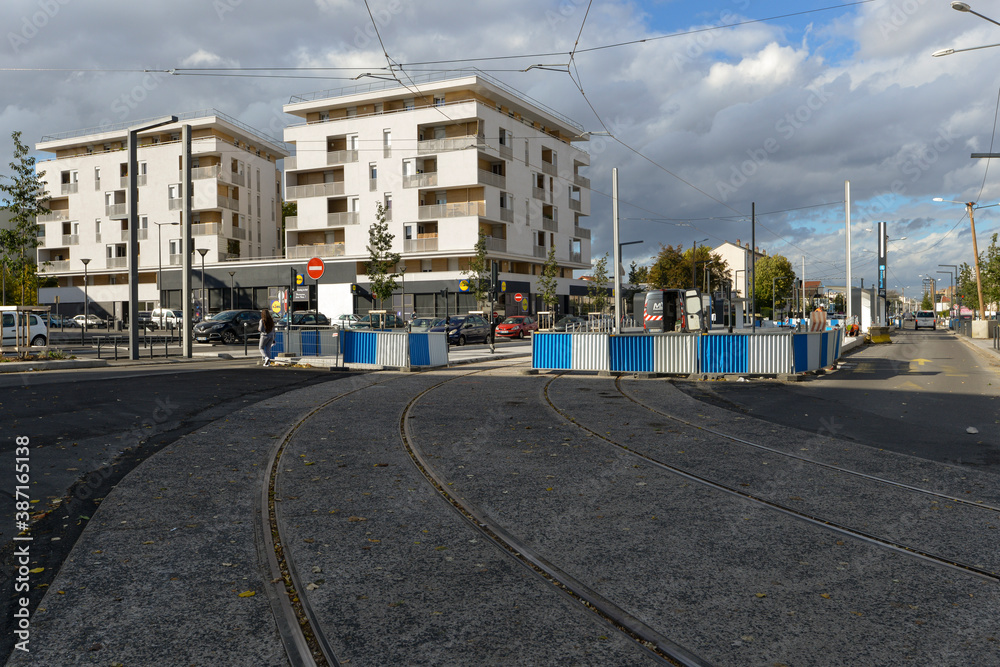 Travaux, Tram, Choisy le Roi, 94, Val de Marne