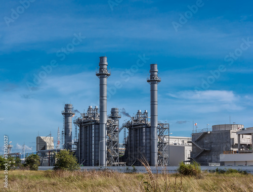 Beautiful daytime range power plant