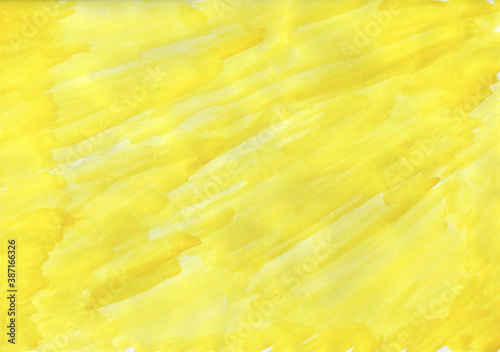 Yellow watercolor background, illustration and wallpaper