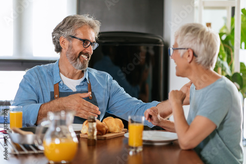 Starting the day with breakfast and laughter