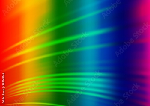 Light Multicolor, Rainbow vector bokeh template.