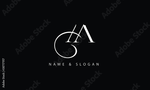 AA, A abstract letters logo monogram