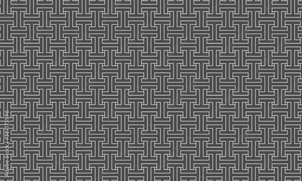 Abstract white decoration pattern on black background. Abstract white decoration pattern on black background.