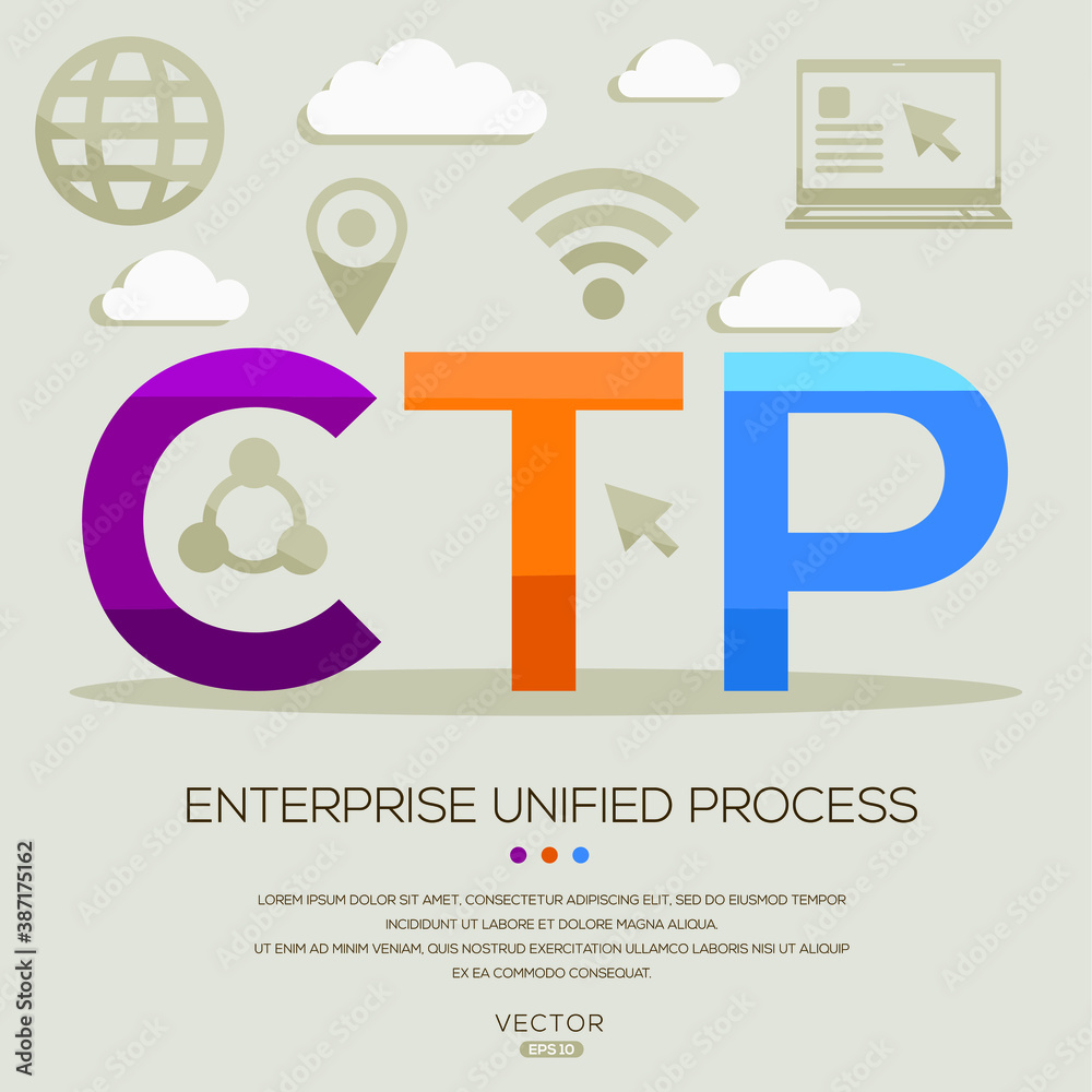 CTP mean (Composite Theoretical Performance) Computer and Internet acronyms  ,letters and icons ,Vector illustration. Stock Vector | Adobe Stock