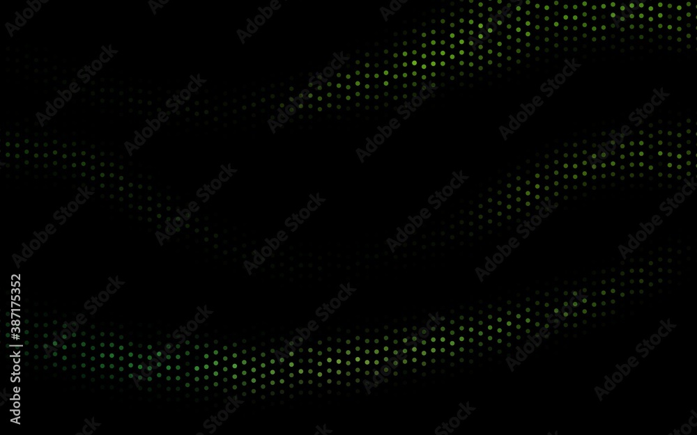 Dark Green vector layout with circle shapes. Dark Green vector layout with circle shapes.