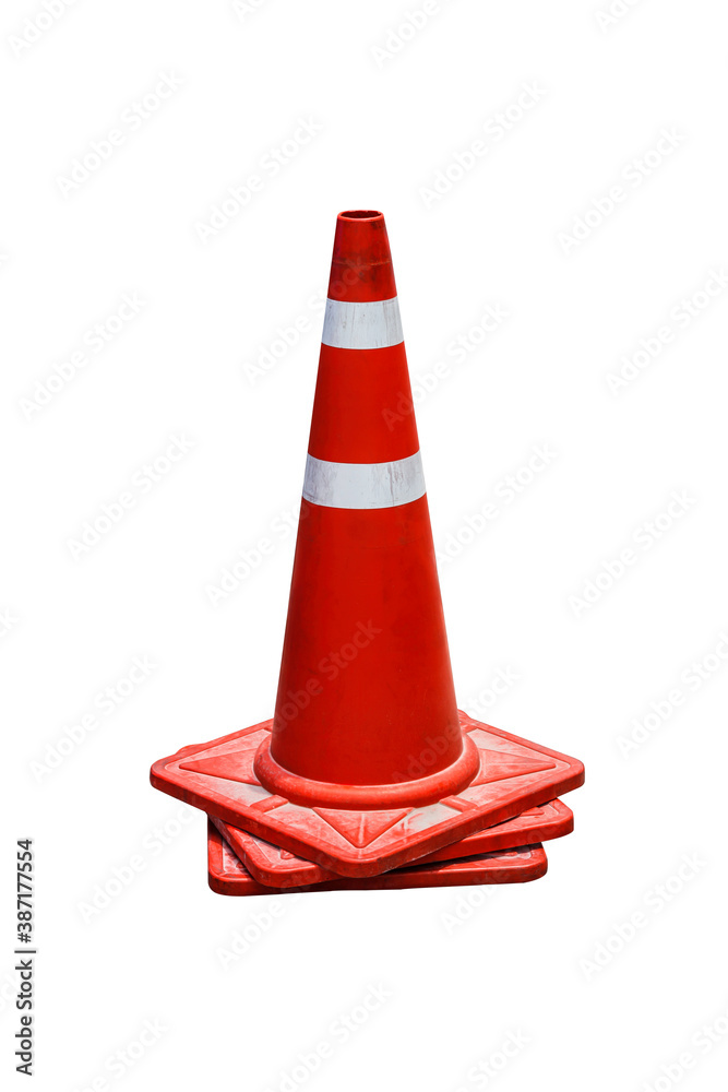 Traffic orange cone, alert, beware, background Traffic orange cone, alert, beware, background