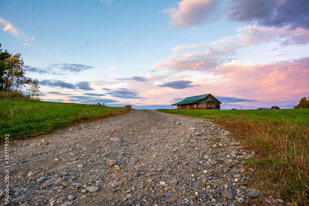dirt road cabin