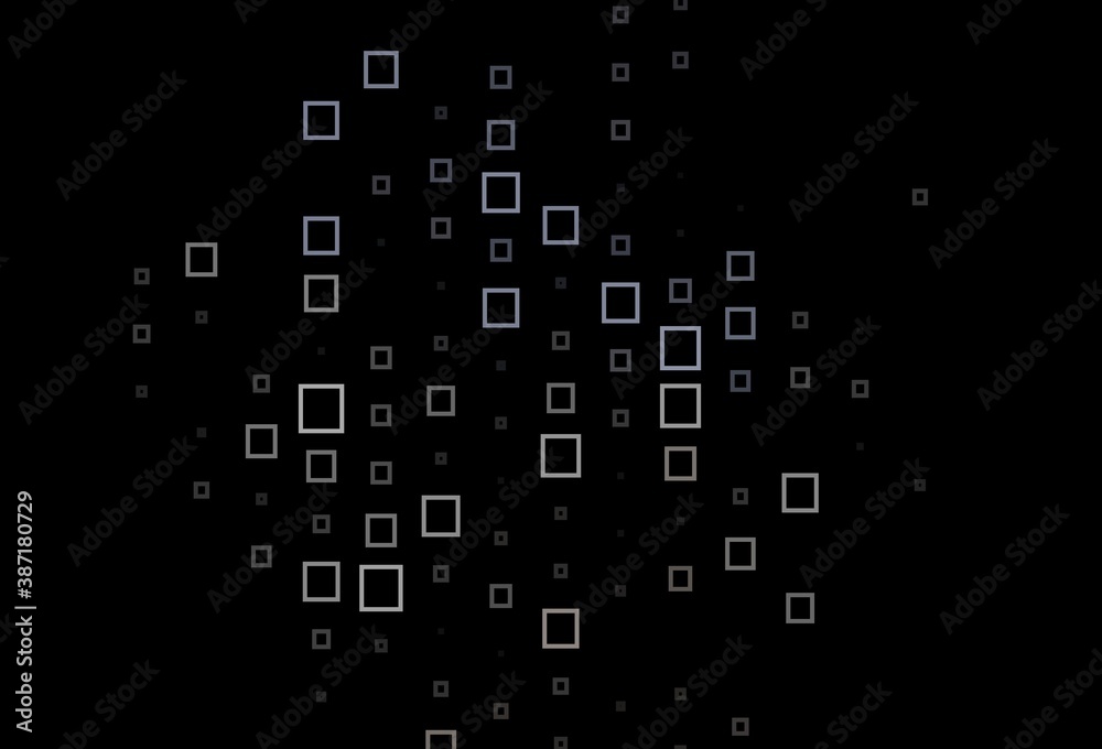 Dark Black vector texture in rectangular style. Dark Black vector texture in rectangular style.