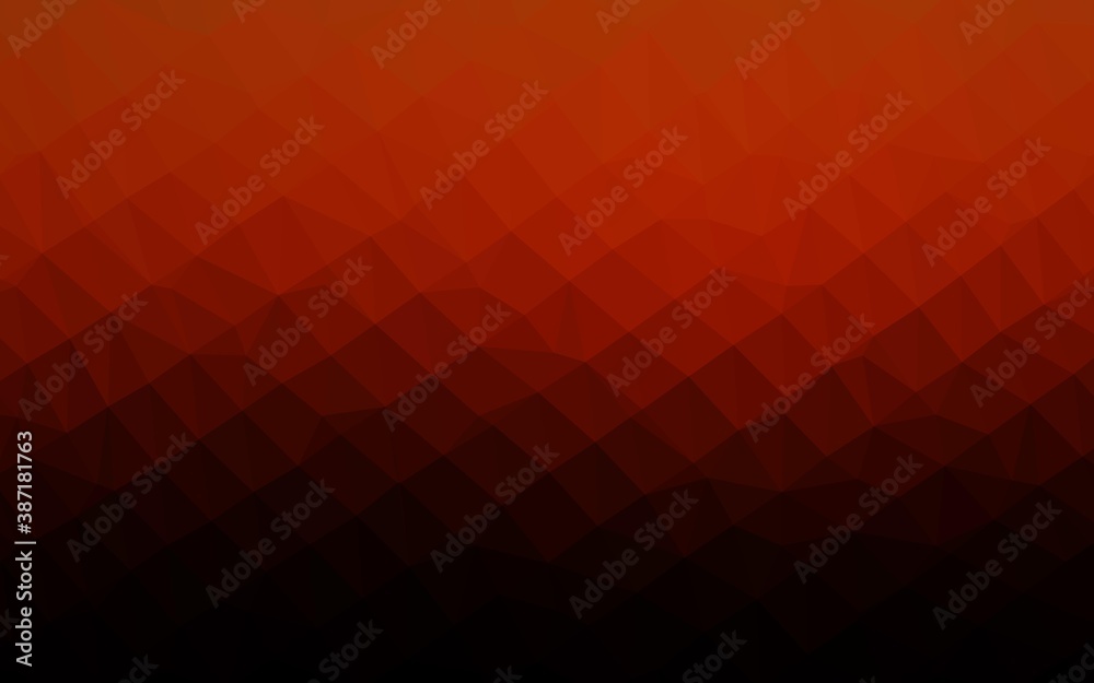 Dark Orange vector abstract mosaic pattern. Dark Orange vector abstract mosaic pattern.