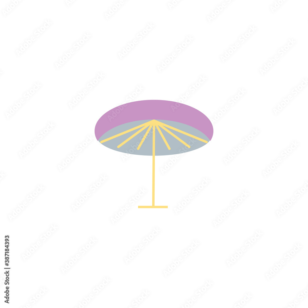 Creative umbrella logo colorful illustration design vector template