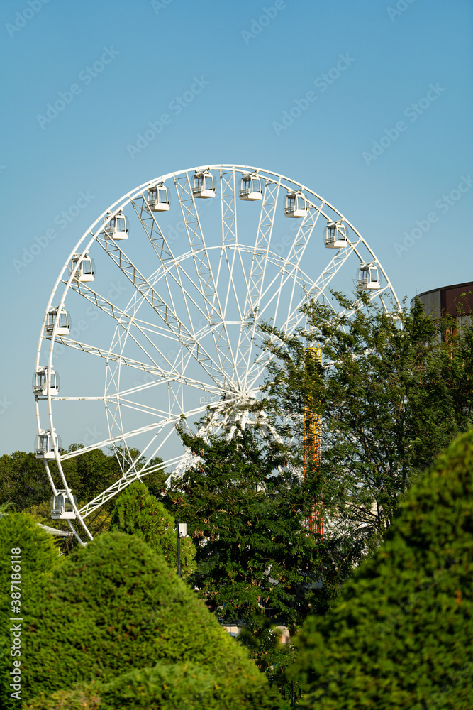 white ferris wheel white ferris wheel