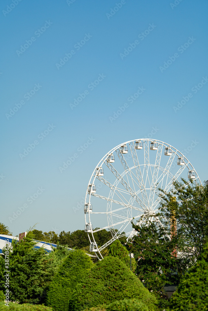 white ferris wheel white ferris wheel