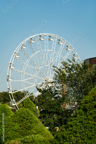 white ferris wheel