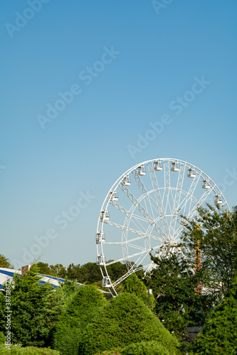 white ferris wheel