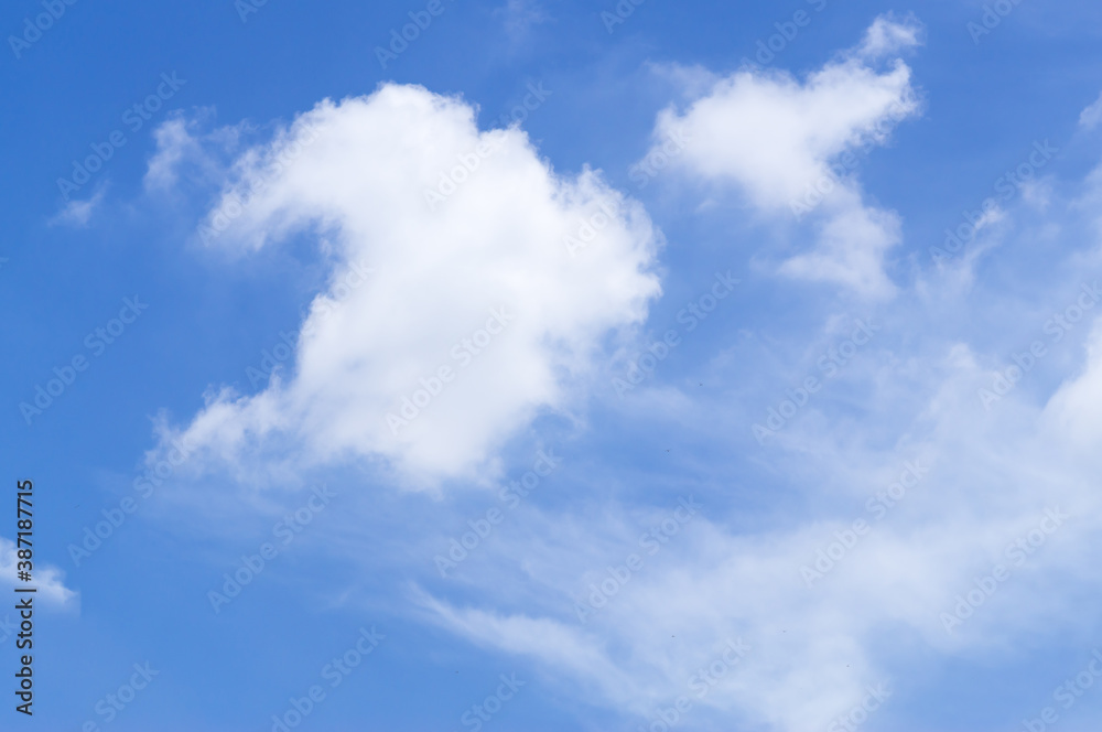 Blue sky background with strange and fantastic cloud Blue sky background with strange and fantastic cloud