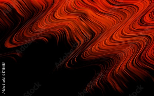 Light Orange vector pattern with lava shapes.