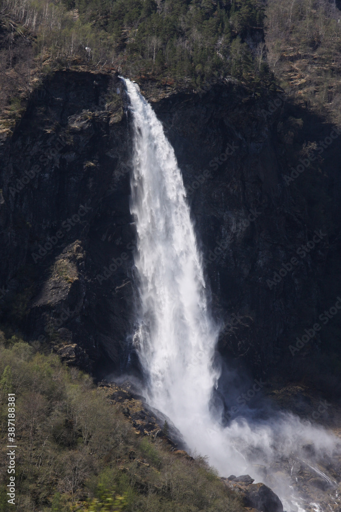 Obraz premium Huge waterfall in Norway