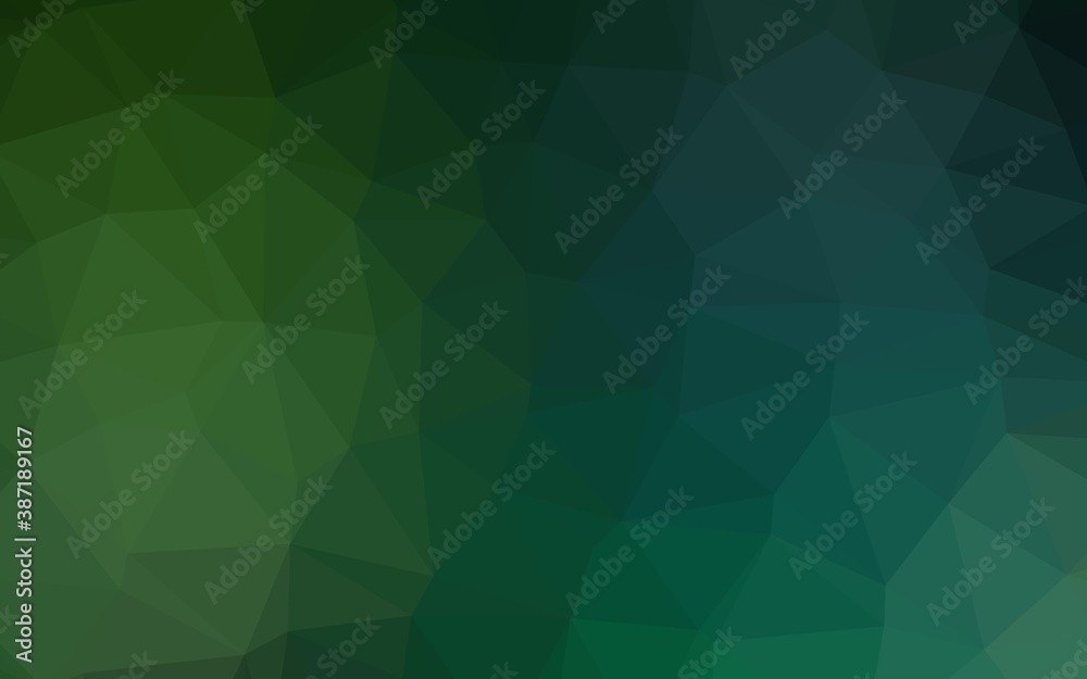 Light Green vector low poly layout. Light Green vector low poly layout.