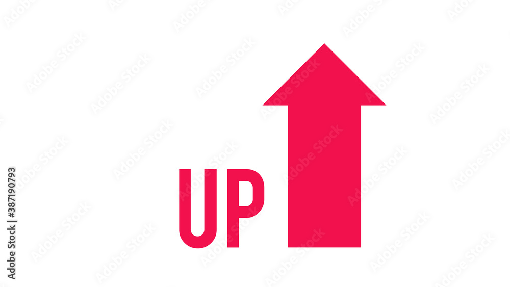 Arrow Up icon. This rounded flat symbol Arrow Up icon. This rounded flat symbol